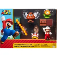 JAKKS Pacific Super Mario Bros Lavaslottsdiorama