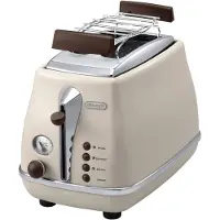 De'Longhi Icona Vintage CTOV 2103.BG - Brödrost - 2 skiva - 2 Kortplatser - beige