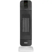 De'Longhi 0114662000 Keramisk värmefläkt HFX65V20 60 m³ Svart, Grå