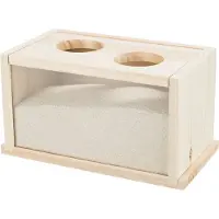 Trixie Sand Bath, Mice/Hamsters, Wood Brown 20 x 12 x 12 cm
