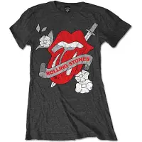 Ginza.se The Rolling Stones: Ladies T-Shirt/Vintage Tattoo (Charcoal Grey) (Medium)
