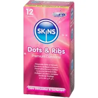 Skins - Condoms Dots And Ribs - 8-pack