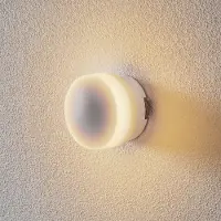 LINEA LIGHT Vägglampa Chobin65, Vitt / opal, Hall, Syntetmaterial, Modern, Vägglampa, vägglampa inomhus