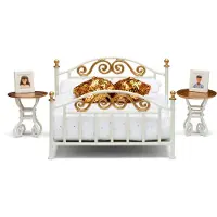 Lundby Brass Bed Set 18292 Pedagogisk Leksak