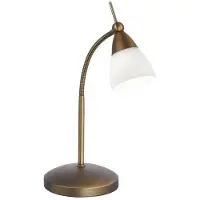 Paul Neuhaus Bordslampa Pino, dimbar, Brun / mässing, Vardagsrum / matsal, Metall, Modern, Bordslampa
