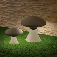 Mantra-Iluminacion Taos LED dekorativ utomhuslampa Höjd 33,3 cm, Aluminium / grå / zink, Betong, Modern