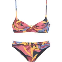 Sunseeker Bikini marinblå / rökblå / saffran / hallon / rosé