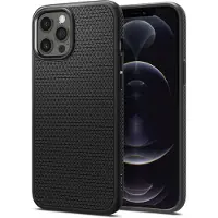 Spigen Liquid Air-fodral för iPhone 12 / iPhone 12 Pro - matt svart