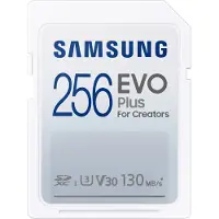 Samsung EVO Plus MB-SC256K - Flash-minneskort - 256 GB - Video Class V30 / UHS-I U3 / Class10 - SDXC UHS-I