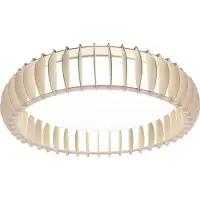 TRIO Reality Monte LED taklampa, 60 cm, 4400 lm, träfärg
