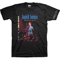 Ginza.se David Bowie: Unisex T-Shirt/Live In Paris (Black) (Sleeve Print) (X-Large)