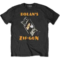 Ginza.se T-Rex: Unisex T-Shirt/Zip Gun (Black) (Large)