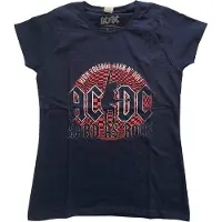 Ginza.se AC/DC: Ladies T-Shirt/Hard As Rock (Navy Blue) (Large)