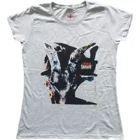 Ginza.se Slipknot: Ladies T-Shirt/Iowa Goat Shadow (Heather Grey) (Back Print) (X-Small)