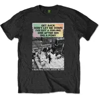 Ginza.se The Beatles: Unisex T-Shirt/Rooftop Songs Gradient (Black) (Medium)