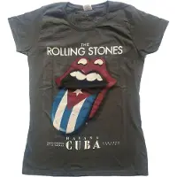 Ginza.se The Rolling Stones: Ladies T-Shirt/Havana Cuba (Charcoal Grey) (Medium)