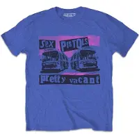 Ginza.se The Sex Pistols: Unisex T-Shirt/Pretty Vacant Coaches (Royal Blue) (X-Large)