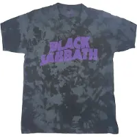 Ginza.se Black Sabbath: Unisex T-Shirt/Wavy Logo (Black) (Wash Collection) (Large)