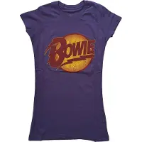 Ginza.se David Bowie: Ladies T-Shirt/Vintage Diamond Dogs Logo (Purple) (X-Small)