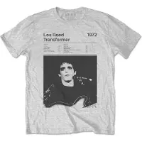 Ginza.se Lou Reed: Unisex T-Shirt/Transformer Track List (Marl Grey) (X-Large)