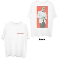Ginza.se James Bond 007: Unisex T-Shirt/Goldfinger Profile (White) (Back Print) (Large)