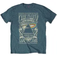 Ginza.se Pink Floyd: Unisex T-Shirt/Carnegie Hall Poster (Denim Blue) (Large)