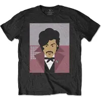 Ginza.se Prince: Unisex T-Shirt/Many Faces (Black) (Back Print) (X-Large)