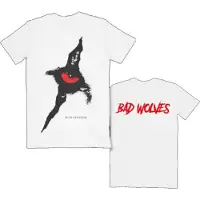 Ginza.se Bad Wolves: Unisex T-Shirt/Dear Monsters Eye & Logo (White) (Back Print) (Medium)