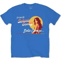 Ginza.se Selena Gomez: Unisex T-Shirt/Mural (Royal Blue) (X-Large)