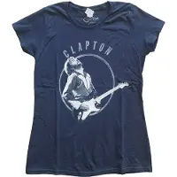 Ginza.se Eric Clapton: Ladies T-Shirt/Vintage Photo (Navy Blue) (X-Small)