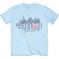 Ginza.se John Lennon: Unisex T-Shirt/New York City Skyline (Light Blue) (Small)