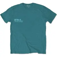 Ginza.se Lil Nas X: Unisex T-Shirt/Album (Turquoise Blue) (Back Print) (X-Large)