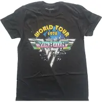Ginza.se Van Halen: Unisex T-Shirt/World Tour '78 Full Colour (Black) (Large)