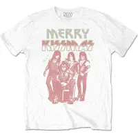 Ginza.se KISS: Unisex T-Shirt/Merry Kissmas (White) (Small)