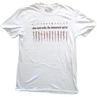 Ginza.se Nine Inch Nails: Unisex T-Shirt/Downward Spiral (White) (Back Print) (Medium)