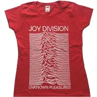Ginza.se Joy Division: Ladies T-Shirt/Unknown Pleasures (Red) (Small)