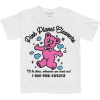Ginza.se Pink Sweats: Unisex T-Shirt/Pink Cleaners (White) (Large)