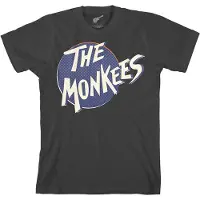 Ginza.se The Monkees: Unisex T-Shirt/Retro Dot Logo (Black) (Large)