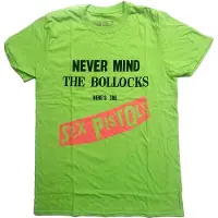 Ginza.se The Sex Pistols: Unisex T-Shirt/Never Mind The Bollocks Original Album (Green) (X-Large)