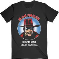 Ginza.se Iron Maiden: Unisex T-Shirt/Not An English Rock Band (Black) (Back Print) (XX-Large)