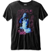 Ginza.se Janis Joplin: Unisex T-Shirt/Floral Frame (Black) (Small)