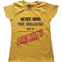 Ginza.se The Sex Pistols: Ladies T-Shirt/Never Mind the Bollocks Original Album (Yellow) (X-Large)