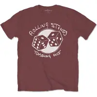 Ginza.se The Rolling Stones: Unisex T-Shirt/Tumbling Dice (Maroon Red) (XX-Large)