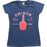Ginza.se Eminem: Ladies T-Shirt/Detroit Finger (Navy Blue) (X-Small)