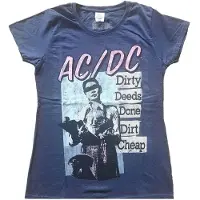 Ginza.se AC/DC: Ladies T-Shirt/Vintage DDDDC (Navy Blue) (X-Small)