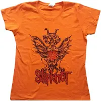 Ginza.se Slipknot: Ladies T-Shirt/Winged Devil (Orange) (Back Print) (Small)