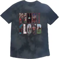Ginza.se Pink Floyd: Unisex T-Shirt/Echoes Album Montage (Dip-Dye On Black) (Wash Collection) (X-Large)