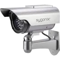 Sygonix SY-3420674 Kamera-attrapp med solcellsmodul, med blinkande LED