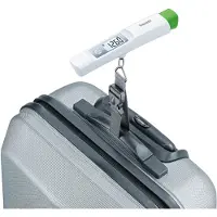 Beurer 73213 Bagagevåg 73213 Vägningsområde 50 kg batteri Vit, Vit, Lefthand