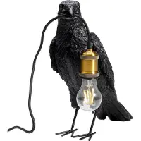 Kare Bordslampa Animal Crow, Svart, Vardagsrum / matsal, Syntetmaterial, Bordslampa